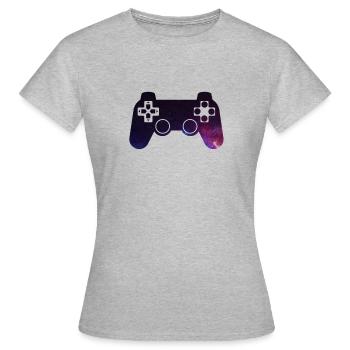 Controller Galaxy - Women's T-Shirt - heather grey - Front - AI Model Female 172 dark (172cm)