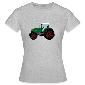 Trecker Bauer Landwirtschaft - Frauen T-Shirt - Grau meliert - Vorne - AI Model Female 172 dark (172cm)