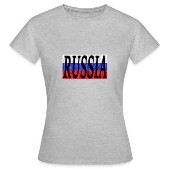 RUSSIA Russia - Women's T-Shirt - heather grey - Front - AI Model Female 172 dark (172cm)