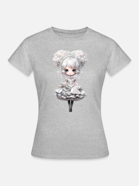 Dollie Cloud - Frauen T-Shirt - Grau meliert