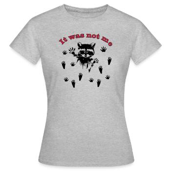 Raton laveur / raton laveur - T-shirt Femme - gris chiné - Devant - AI Model Female 172 dark (172cm)