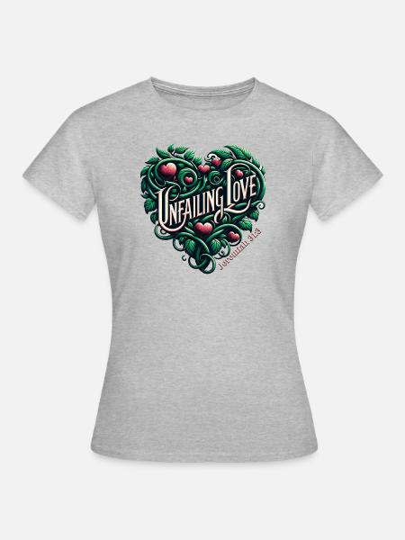Jérémie 31 :3 Botanique - T-shirt Femme - gris chiné