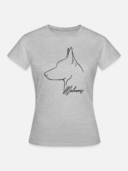 Belgian MALINOIS Hundesport Hunde Hund Wilsigns - Frauen T-Shirt - Grau meliert