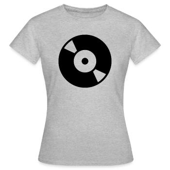 Record - Women's T-Shirt - heather grey - Front - AI Model Female 172 dark (172cm)