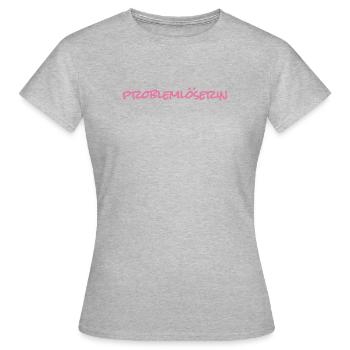 Problemlöserin Problemlöser - Frauen T-Shirt - Grau meliert - Vorne - AI Model Female 172 dark (172cm)