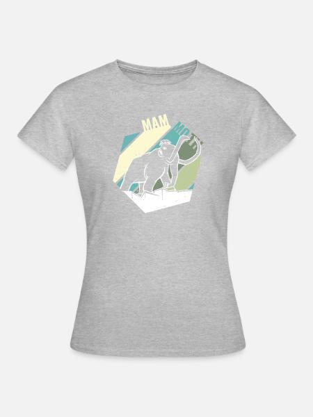 mammoth Mammut - Frauen T-Shirt - Grau meliert