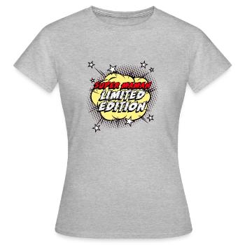 super maman édition limitée - T-shirt Femme - gris chiné - Devant - AI Model Female 172 dark (172cm)