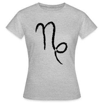 Capricorne du zodiaque - Capricorne - T-shirt Femme - gris chiné - Devant - AI Model Female 172 dark (172cm)