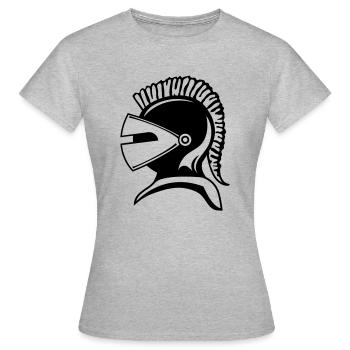 Knight - Frauen T-Shirt - Grau meliert - Vorne - AI Model Female 172 dark (172cm)