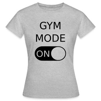 Gym Mode - Frauen T-Shirt - Grau meliert - Vorne - AI Model Female 172 dark (172cm)