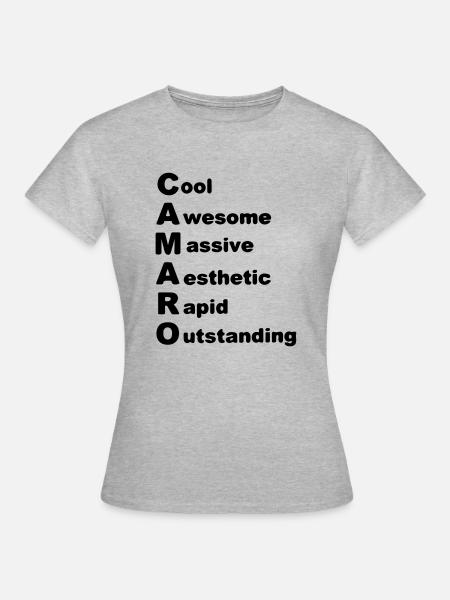 Camaro - T-shirt Femme - gris chiné