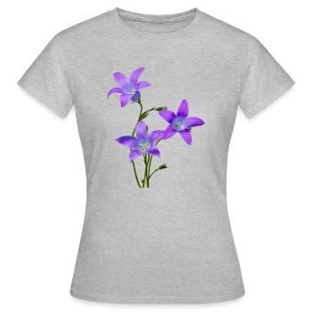 Jacinthes - T-shirt Femme - gris chiné - Devant - AI Model Female 172 dark (172cm)