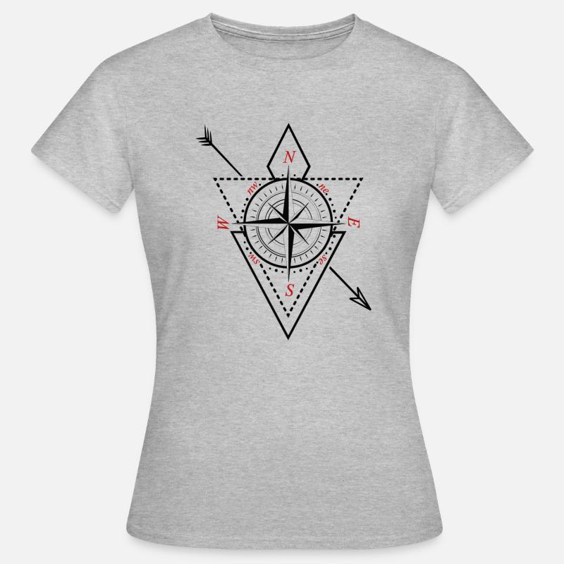 Compass - Women's T-Shirt - heather grey