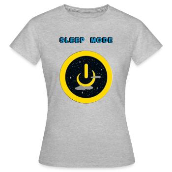 Mode veille - T-shirt Femme - gris chiné - Devant - AI Model Female 172 dark (172cm)