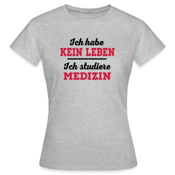 Medizin - Frauen T-Shirt - Grau meliert - Vorne - AI Model Female 172 dark (172cm)