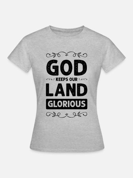 gott bibel - Frauen T-Shirt - Grau meliert
