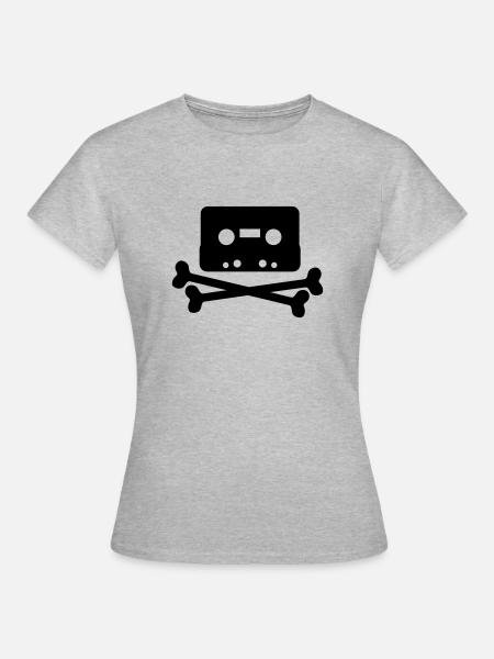 Piratbyrån - T-shirt Femme - gris chiné