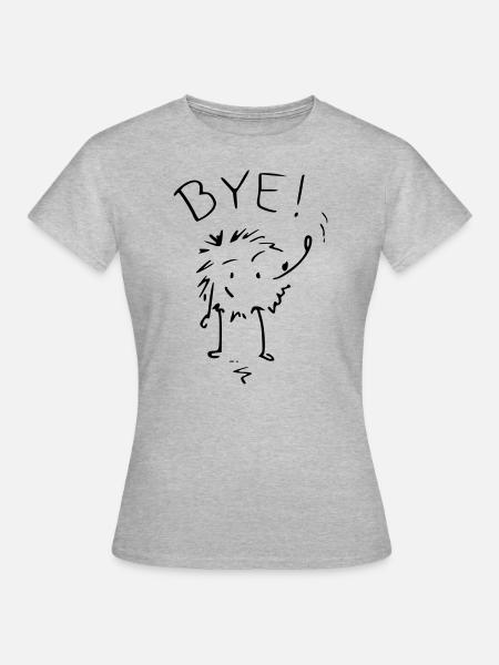 auf wiedersehen - Frauen T-Shirt - Grau meliert