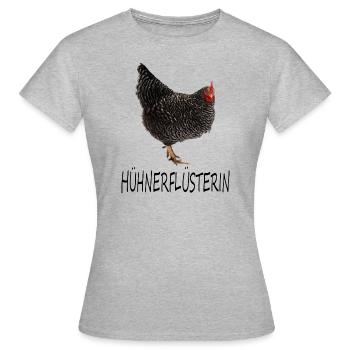 Hühnerflüsterin Sperber Huhn - Frauen T-Shirt - Grau meliert - Vorne - AI Model Female 172 dark (172cm)