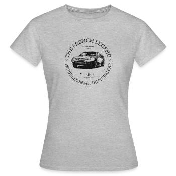 Alpine A310 - T-shirt Femme - gris chiné - Devant - AI Model Female 172 dark (172cm)