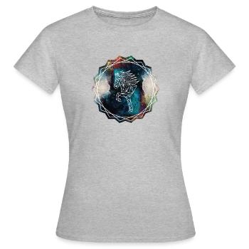 Tölter « Geogalaxy2 » - T-shirt Femme - gris chiné - Devant - AI Model Female 172 dark (172cm)