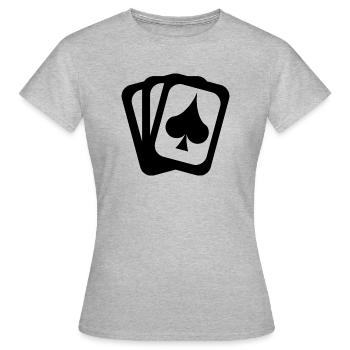 Ace Cards - Women's T-Shirt - heather grey - Front - AI Model Female 172 dark (172cm)