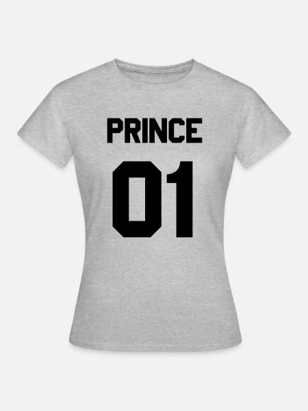 Prince 01 - Frauen T-Shirt - Grau meliert