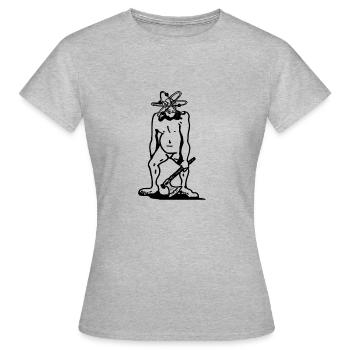 Freie Radikale - Frauen T-Shirt - Grau meliert - Vorne - AI Model Female 172 dark (172cm)