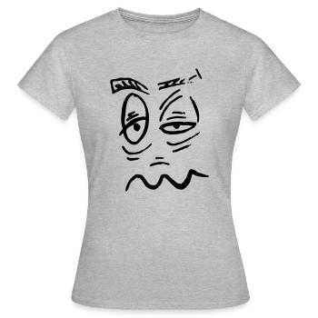 Je me rends - T-shirt Femme - gris chiné - Devant - AI Model Female 172 dark (172cm)
