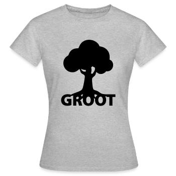 groot - T-shirt Femme - gris chiné - Devant - AI Model Female 172 dark (172cm)