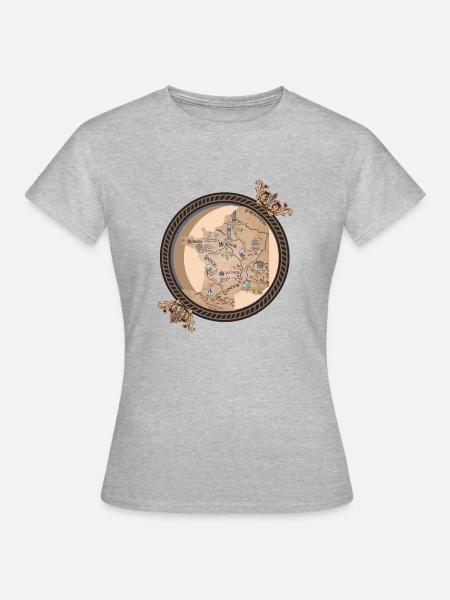 Der Herr von Frankreich - Frauen T-Shirt - Grau meliert