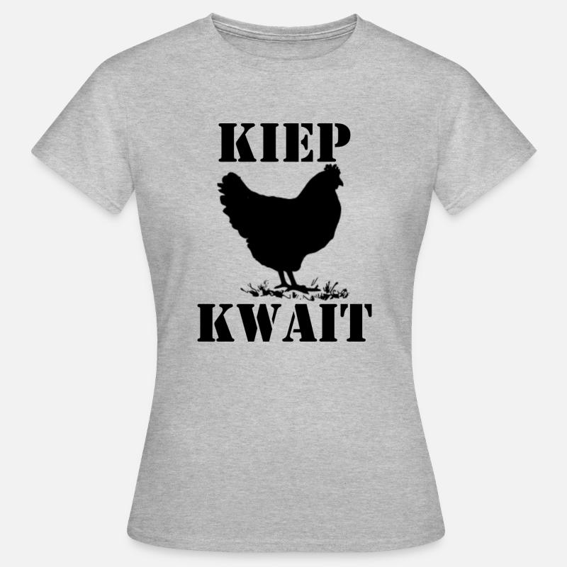 tipping kwait, keep quiet Brabants - Women's T-Shirt - heather grey