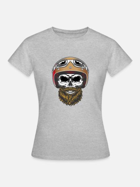 BABER RIDER - Frauen T-Shirt - Grau meliert