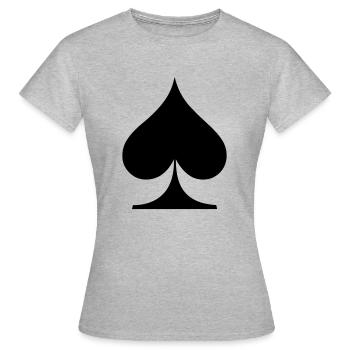 Pik - Frauen T-Shirt - Grau meliert - Vorne - AI Model Female 172 dark (172cm)