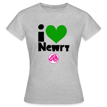 Newry Armagh - T-shirt Femme - gris chiné - Devant - AI Model Female 172 dark (172cm)