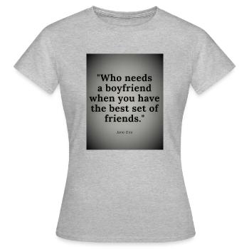 Design ohne Titel - Frauen T-Shirt - Grau meliert - Vorne - AI Model Female 172 dark (172cm)