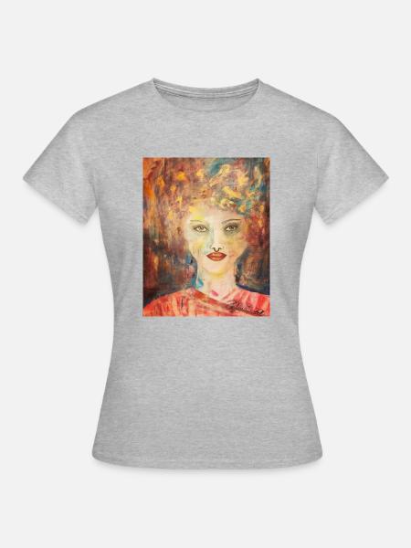 Vincenza sophia antoniette die nette - Frauen T-Shirt - Grau meliert