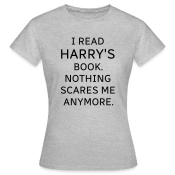 Le livre de Harry - T-shirt Femme - gris chiné - Devant - AI Model Female 172 dark (172cm)