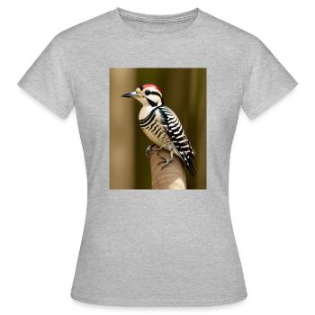 Pic piqué à tête rouge cool dessin comique cool - T-shirt Femme - gris chiné - Devant - AI Model Female 172 dark (172cm)