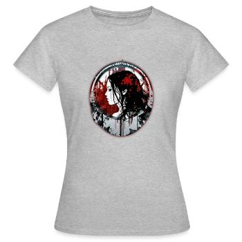 Beauté sanglante - T-shirt Femme - gris chiné - Devant - AI Model Female 172 dark (172cm)