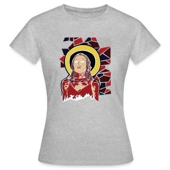 Supernatural horror - Women's T-Shirt - heather grey - Front - AI Model Female 172 dark (172cm)