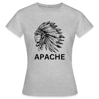 Apache - T-shirt Femme - gris chiné - Devant - AI Model Female 172 dark (172cm)