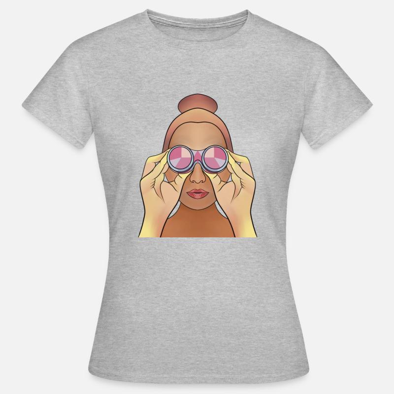 Binoculars - Women's T-Shirt - heather grey