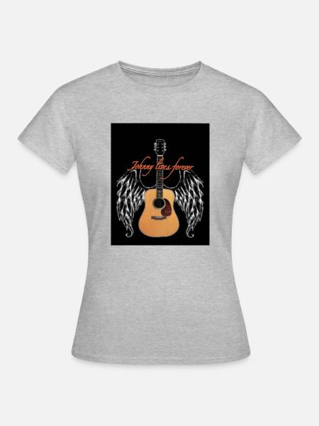 Johnny is eternal - T-shirt Femme - gris chiné
