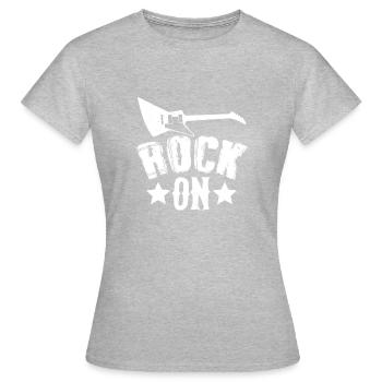 Musique rock - T-shirt Femme - gris chiné - Devant - AI Model Female 172 dark (172cm)