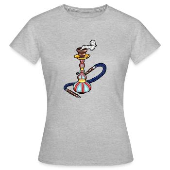shisha - T-shirt Femme - gris chiné - Devant - AI Model Female 172 dark (172cm)