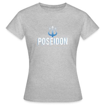 Poséidon - T-shirt Femme - gris chiné - Devant - AI Model Female 172 dark (172cm)