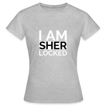 Sherlocked! Sherlock Holmes Fan Gift Series - T-shirt Femme - gris chiné - Devant - AI Model Female 172 dark (172cm)