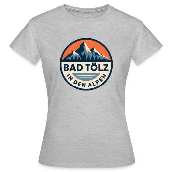 Bad Tölz Toelz - Frauen T-Shirt - Grau meliert - Vorne - AI Model Female 172 dark (172cm)