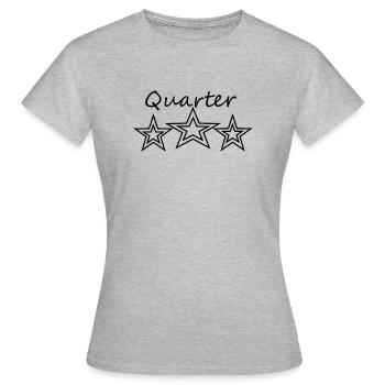 star quarter - Women's T-Shirt - heather grey - Front - AI Model Female 172 dark (172cm)